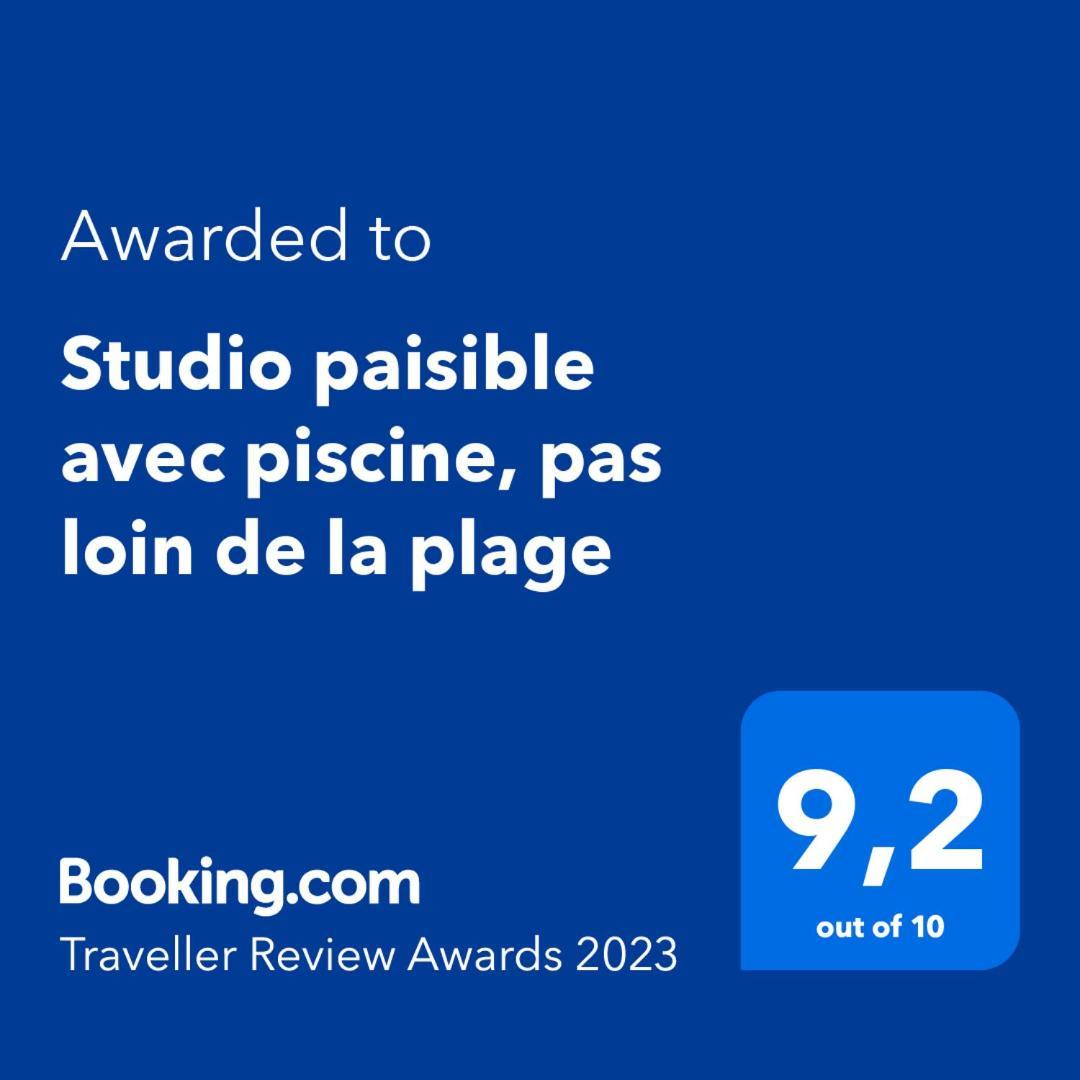 Studio Paisible Avec Piscine, Pas Loin De La Plage ラ・トリニテ エクステリア 写真